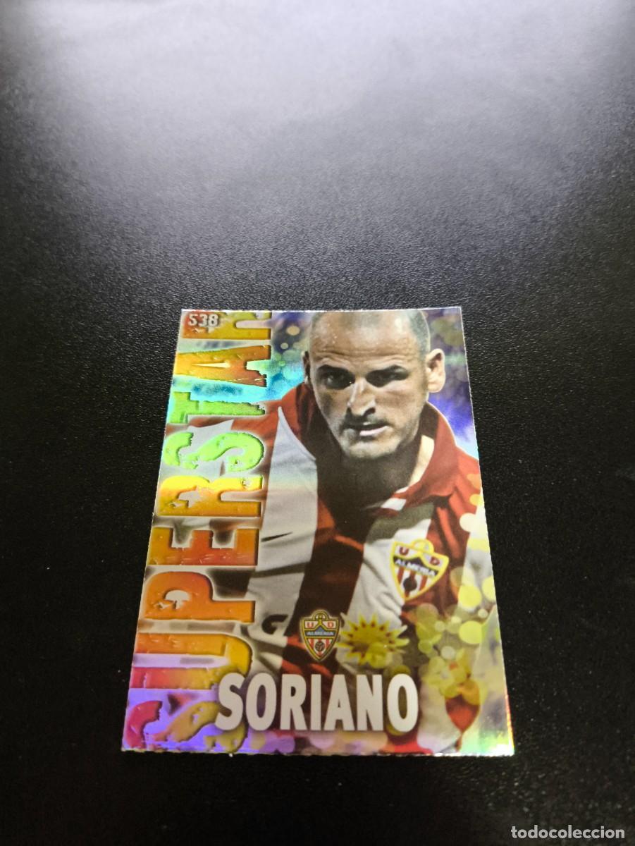 Cromos de F&uacute;tbol: 538 SORIANO SUPERSTAR FONDO RAYAS ALMERIA MUNDICROMO LIGA 2013 2014 13 14 NO PANINI ESTE
