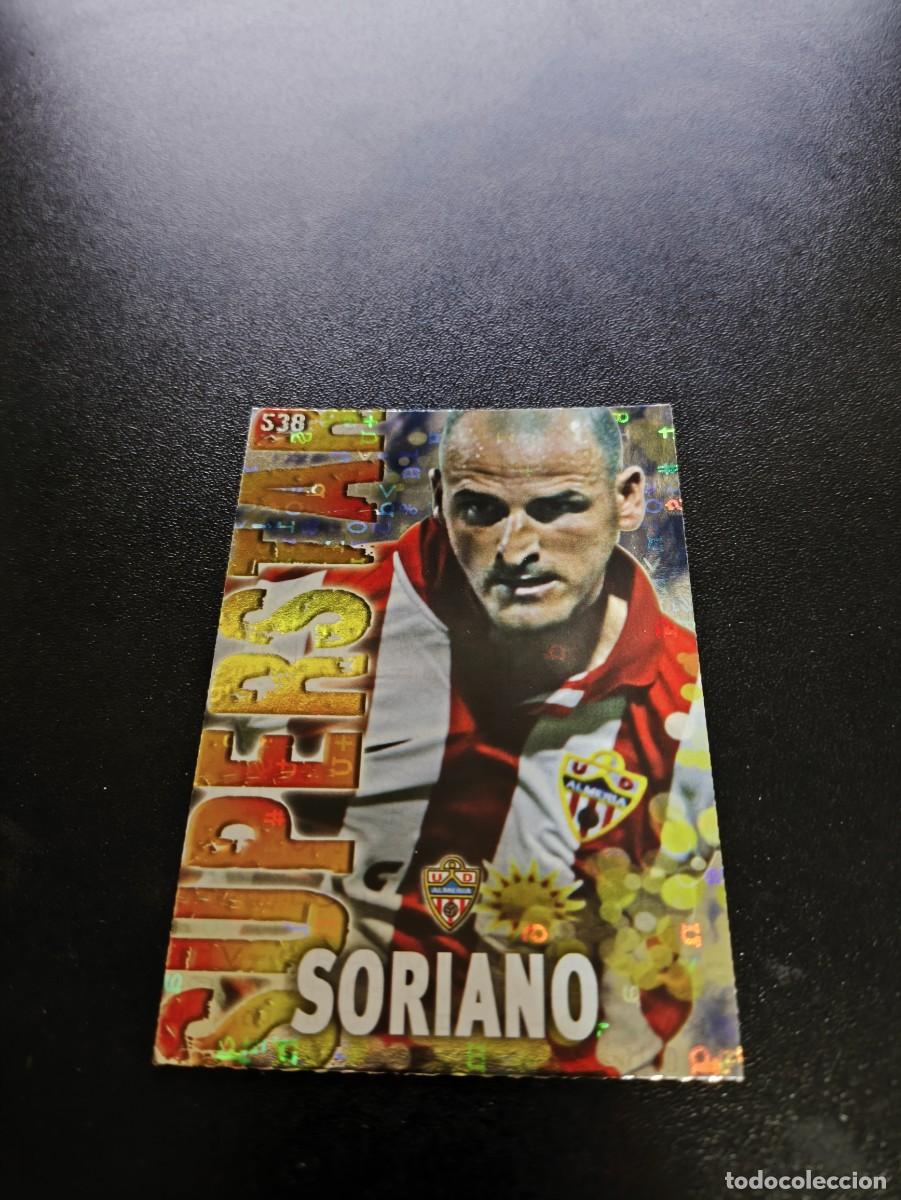 Cromos de F&uacute;tbol: 538 SORIANO SUPERSTAR FONDO LETRAS ALMERIA MUNDICROMO LIGA 2013 2014 13 14 NO PANINI ESTE