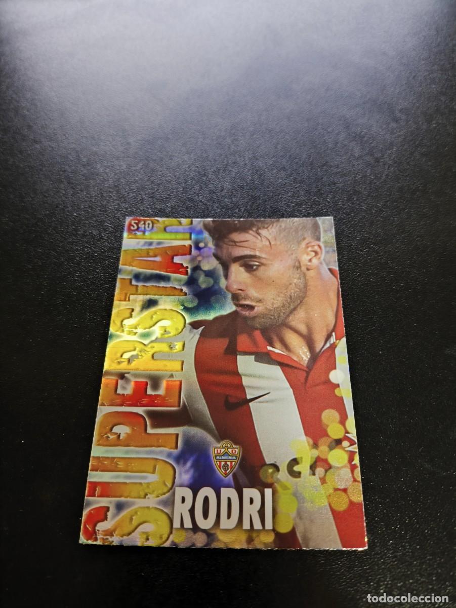 Cromos de F&uacute;tbol: 540 RODRI SUPERSTAR FONDO RAYAS ALMERIA MUNDICROMO LIGA 2013 2014 13 14 NO PANINI ESTE
