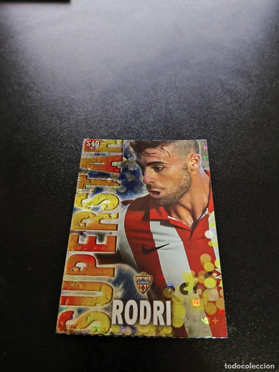 Cromos de F&uacute;tbol: 540 RODRI SUPERSTAR FONDO LETRAS ALMERIA MUNDICROMO LIGA 2013 2014 13 14 NO PANINI ESTE
