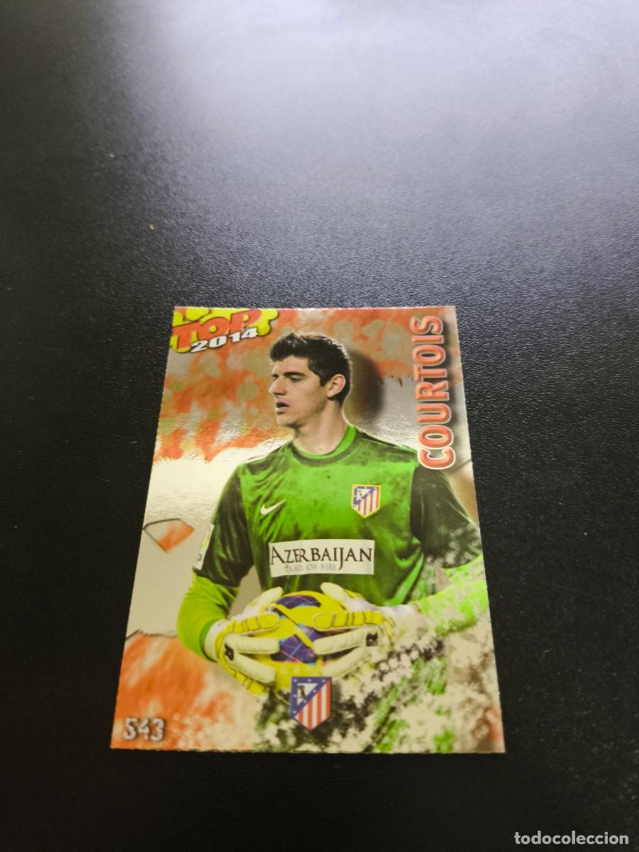 Cromos de F&uacute;tbol: 543 COURTOIS ATLETICO DE MADRID BRILLO ROJO TOP MUNDICROMO LIGA 2013 2014 13 14 NO PANINI ESTE