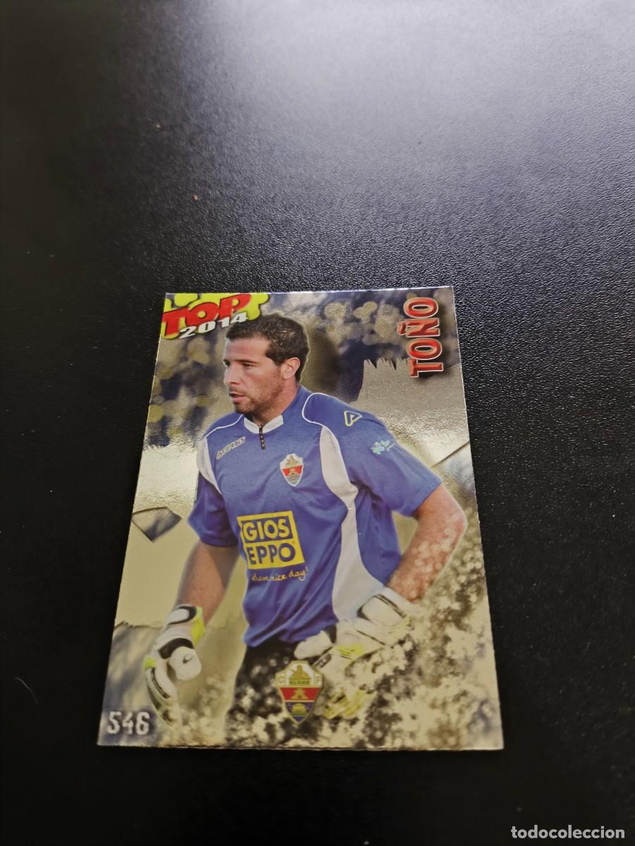 Cromos de F&uacute;tbol: 546 TO&Ntilde;O ELCHE BRILLO AZUL TOP MUNDICROMO LIGA 2013 2014 13 14 NO PANINI ESTE