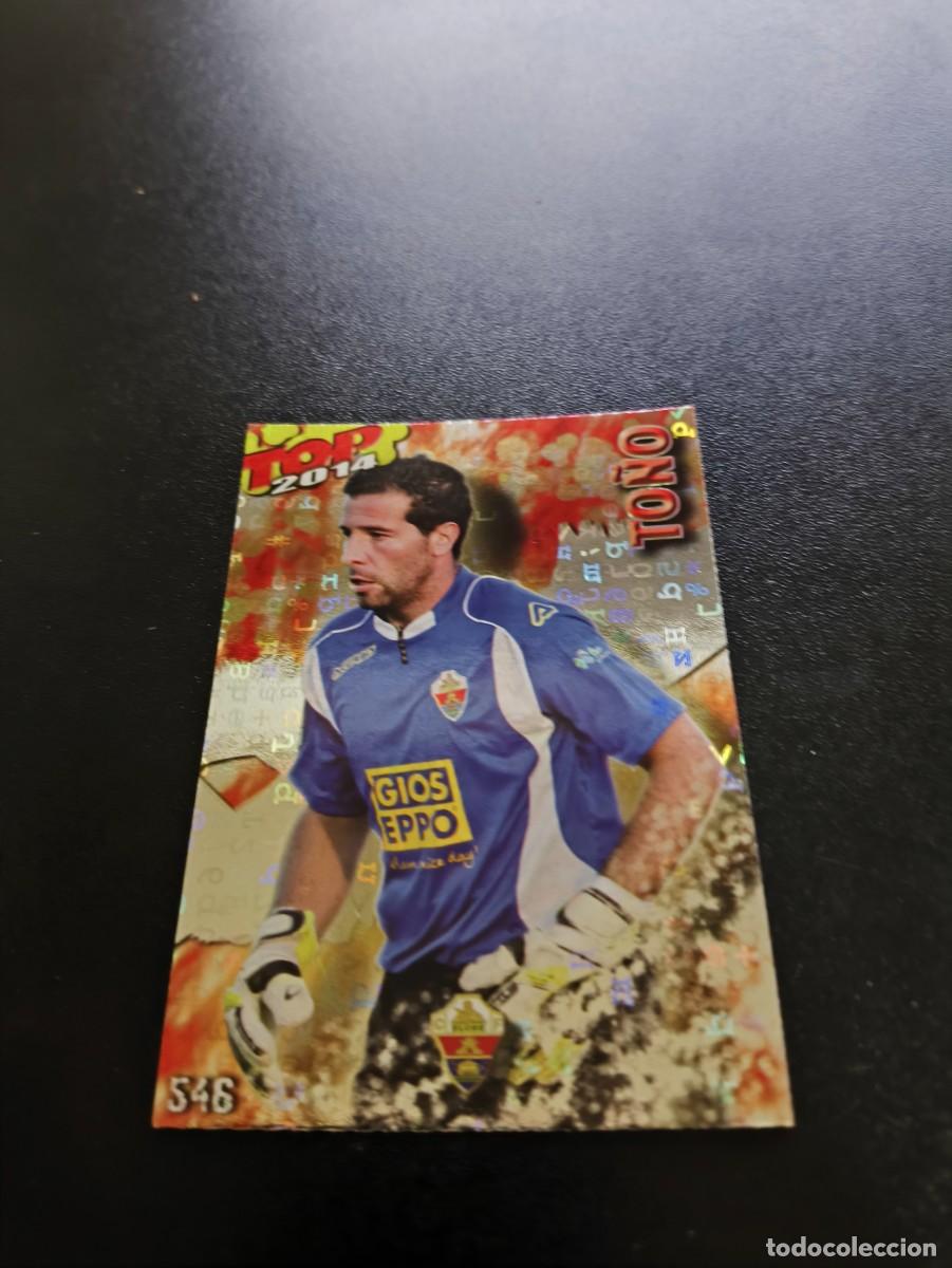 Cromos de F&uacute;tbol: 546 TO&Ntilde;O ELCHE BRILLO ROJO LETRAS TOP MUNDICROMO LIGA 2013 2014 13 14 NO PANINI ESTE