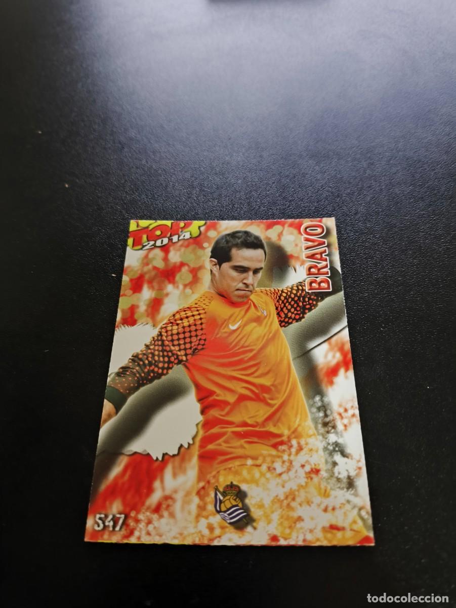 Cromos de F&uacute;tbol: 547 BRAVO REAL SOCIEDAD ROJO MATE TOP MUNDICROMO LIGA 2013 2014 13 14 NO PANINI ESTE