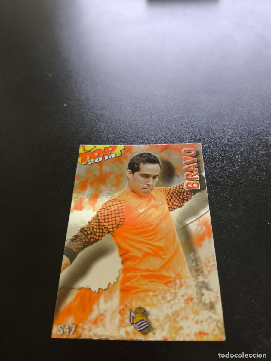 Cromos de F&uacute;tbol: 547 BRAVO REAL SOCIEDAD BRILLO ROJO TOP MUNDICROMO LIGA 2013 2014 13 14 NO PANINI ESTE