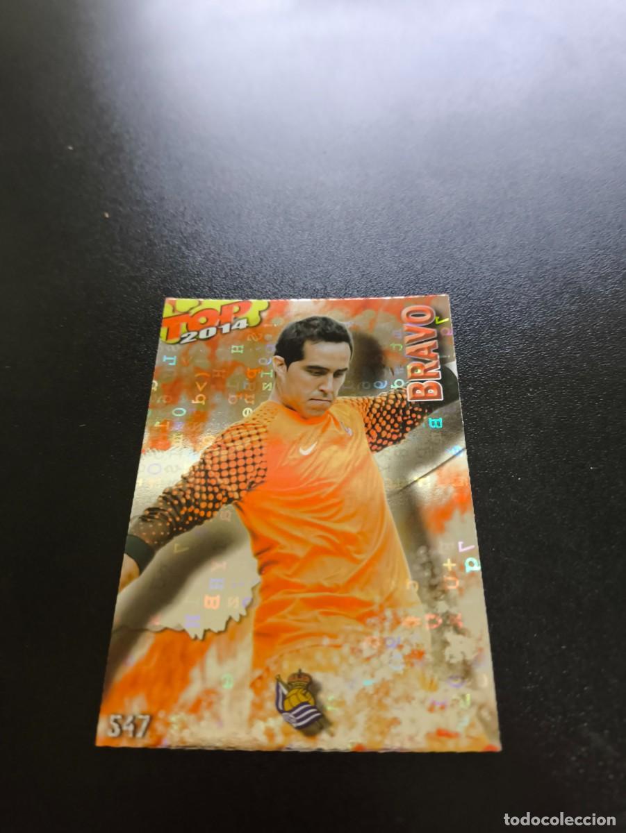 Cromos de F&uacute;tbol: 547 BRAVO REAL SOCIEDAD BRILLO ROJO LETRAS TOP MUNDICROMO LIGA 2013 2014 13 14 NO PANINI ESTE