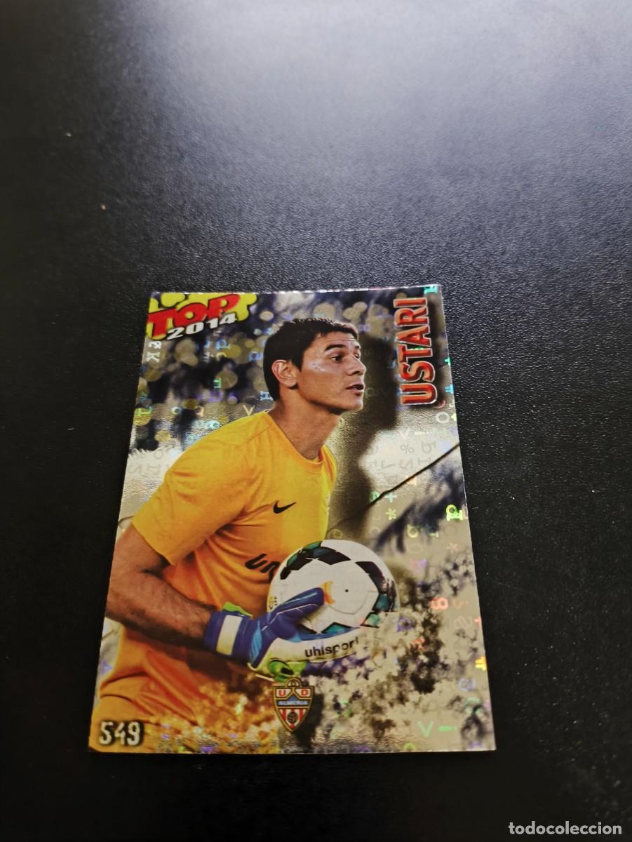 Cromos de F&uacute;tbol: 549 USTARI ALMERIA BRILLO AZUL LETRAS TOP MUNDICROMO LIGA 2013 2014 13 14 NO PANINI ESTE