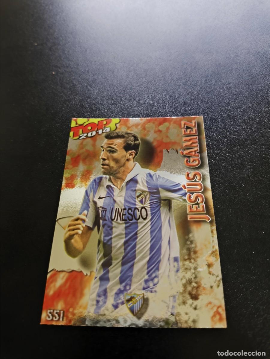Cromos de F&uacute;tbol: 551 JESUS GAMEZ MALAGA BRILLO ROJO TOP MUNDICROMO LIGA 2013 2014 13 14 NO PANINI ESTE