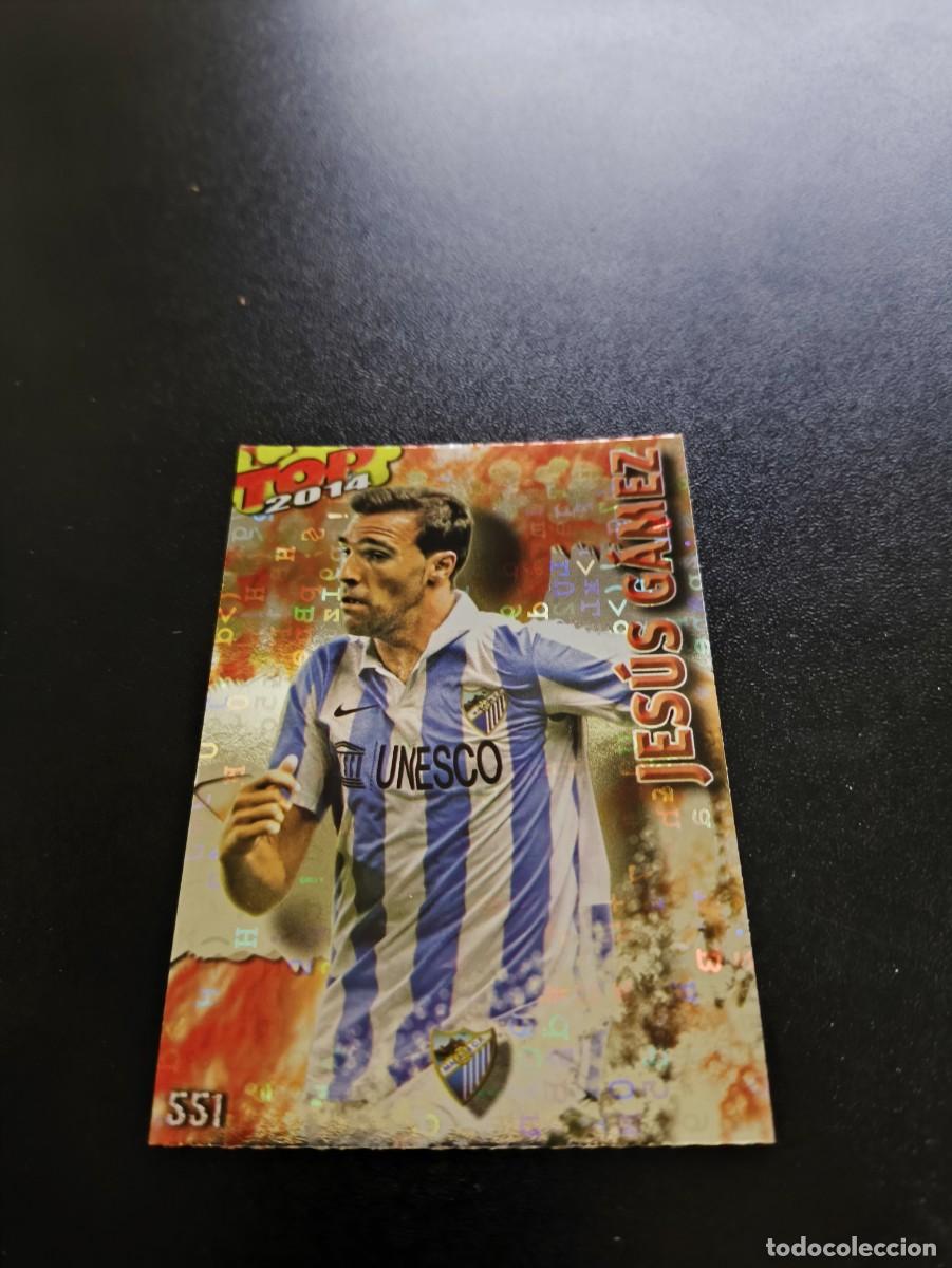 Cromos de F&uacute;tbol: 551 JESUS GAMEZ MALAGA BRILLO ROJO LETRAS MUNDICROMO LIGA 2013 2014 13 14 NO PANINI ESTE