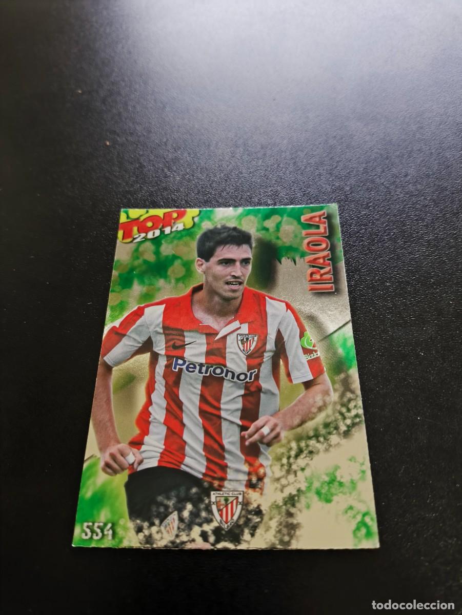 Cromos de F&uacute;tbol: 554 IRAOLA ATHLETIC DE BILBAO BRILLO VERDE MUNDICROMO LIGA 2013 2014 13 14 NO PANINI ESTE