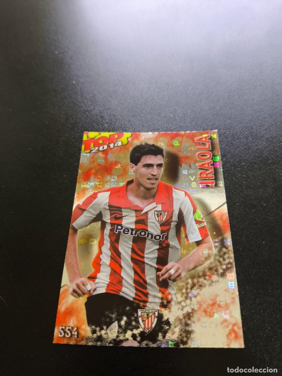 Cromos de F&uacute;tbol: 554 IRAOLA ATHLETIC DE BILBAO BRILLO ROJO LETRAS MUNDICROMO LIGA 2013 2014 13 14 NO PANINI ESTE