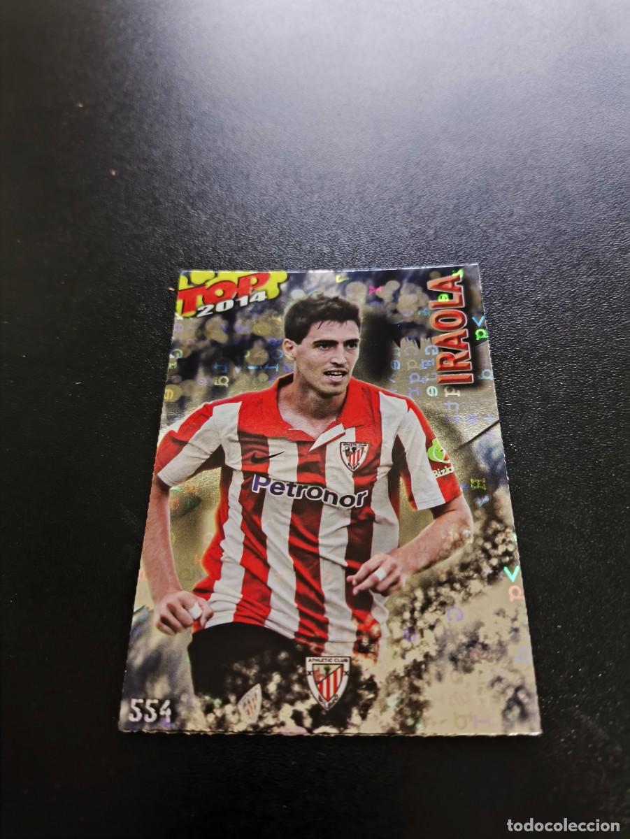 Cromos de F&uacute;tbol: 554 IRAOLA ATHLETIC DE BILBAO BRILLO AZUL LETRAS MUNDICROMO LIGA 2013 2014 13 14 NO PANINI ESTE