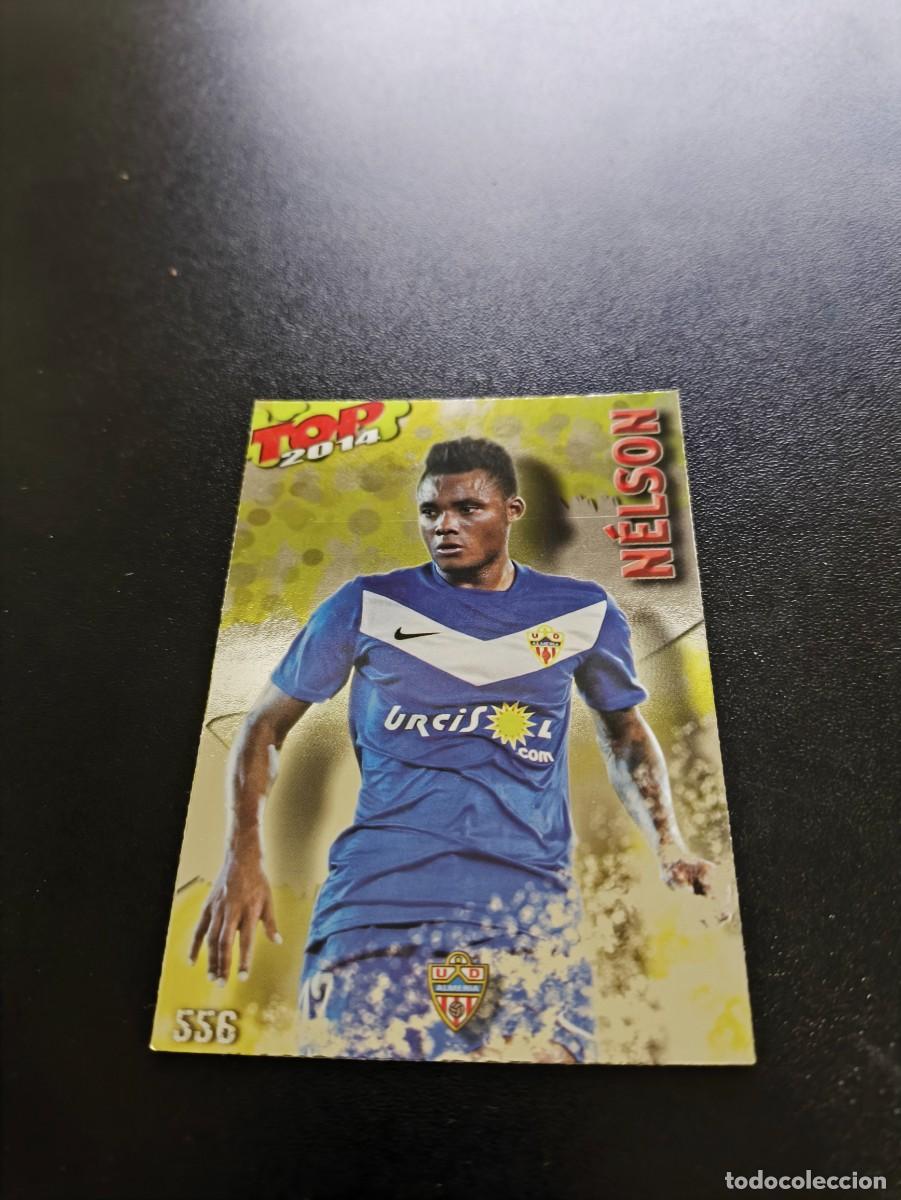 Cromos de F&uacute;tbol: 556 NELSON ALMERIA BRILLO AMARILLO MUNDICROMO LIGA 2013 2014 13 14 NO PANINI ESTE