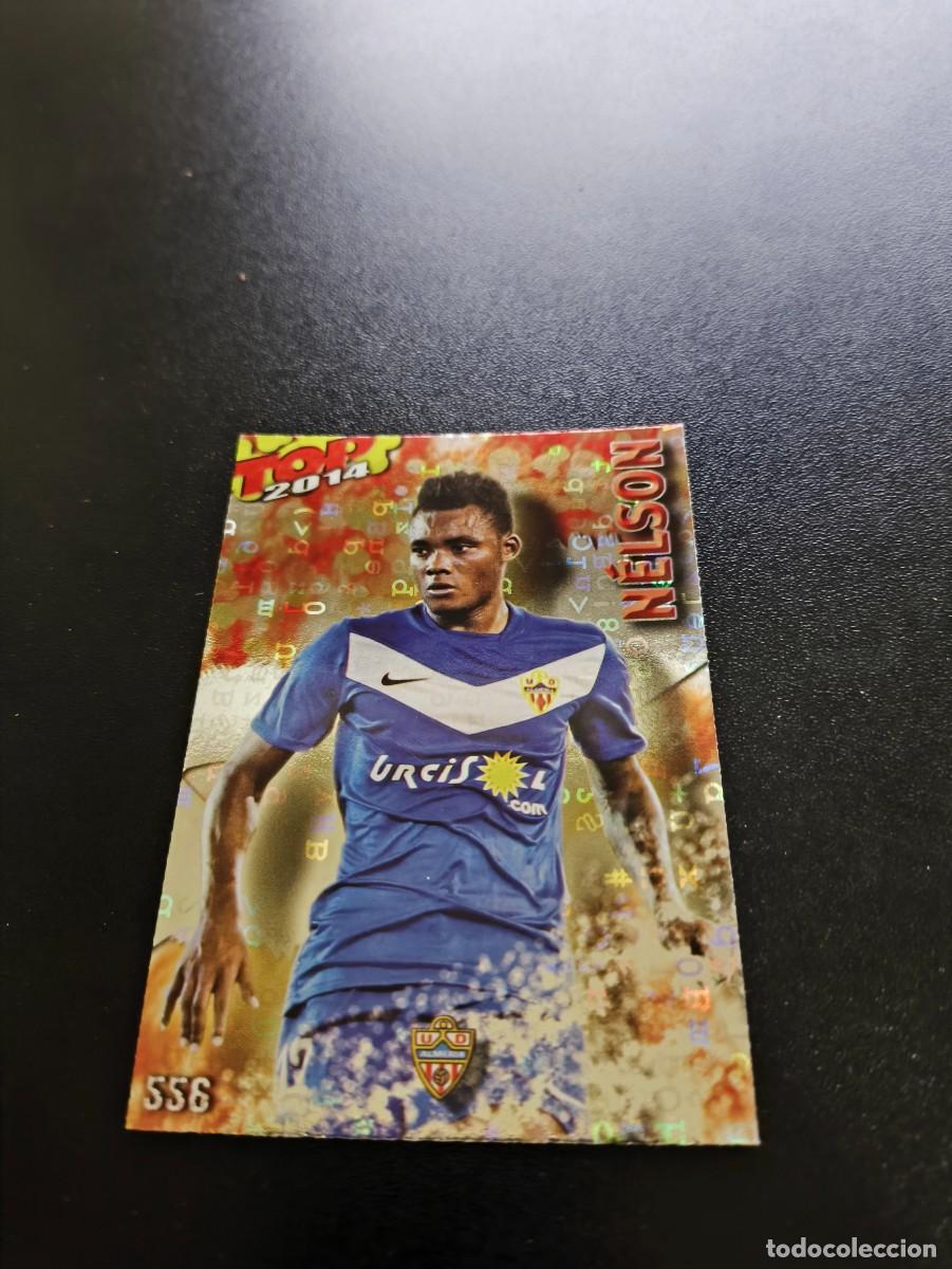 Cromos de F&uacute;tbol: 556 NELSON ALMERIA BRILLO ROJO LETRAS MUNDICROMO LIGA 2013 2014 13 14 NO PANINI ESTE