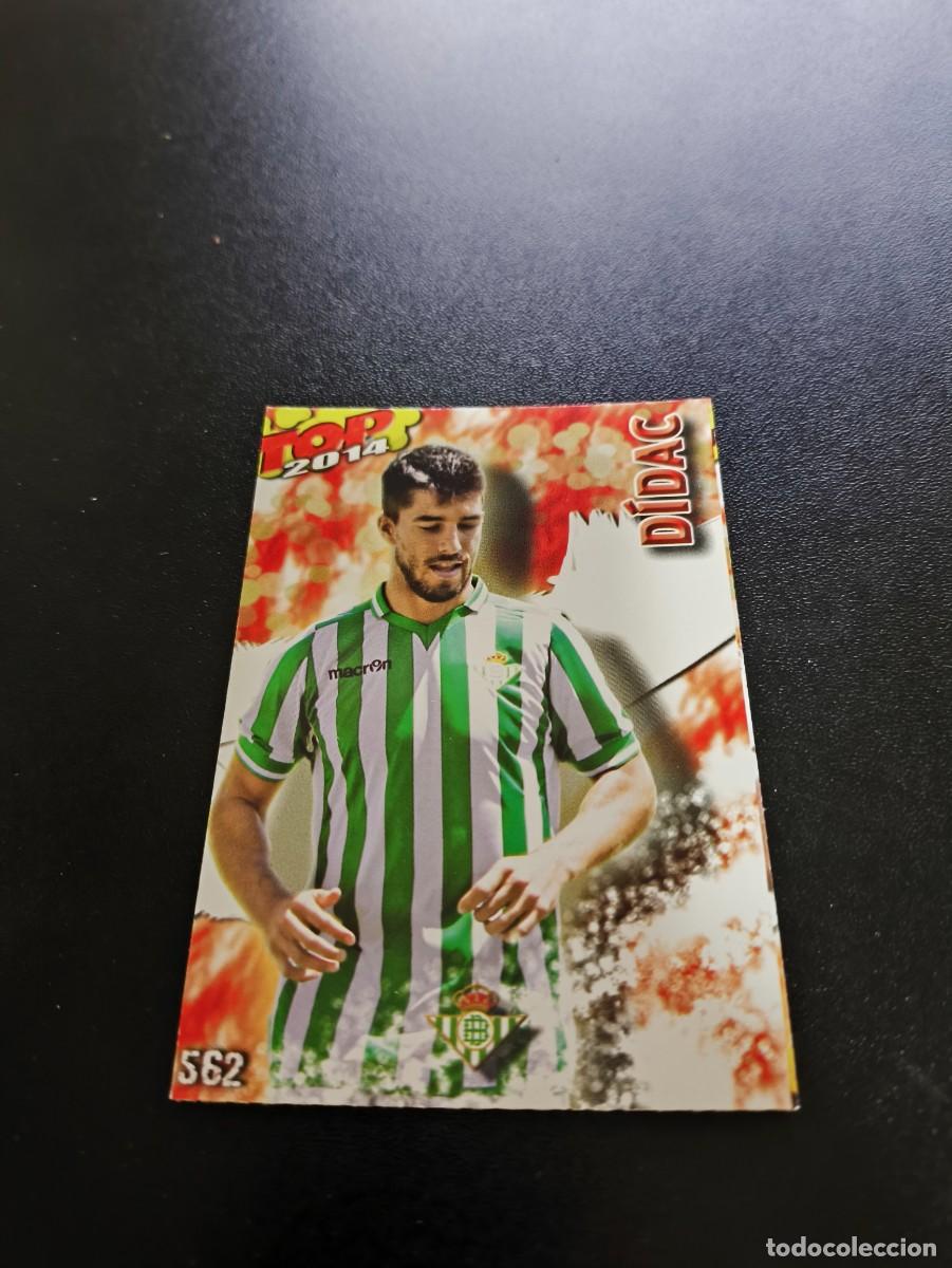 Cromos de F&uacute;tbol: 562 DIDAC BETIS ROJO MATE TOP MUNDICROMO LIGA 2013 2014 13 14 NO PANINI ESTE