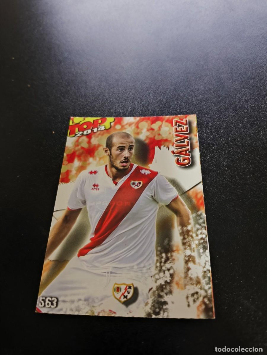 Cromos de F&uacute;tbol: 563 GALVEZ RAYO VALLECANO ROJO MATE TOP MUNDICROMO LIGA 2013 2014 13 14 NO PANINI ESTE