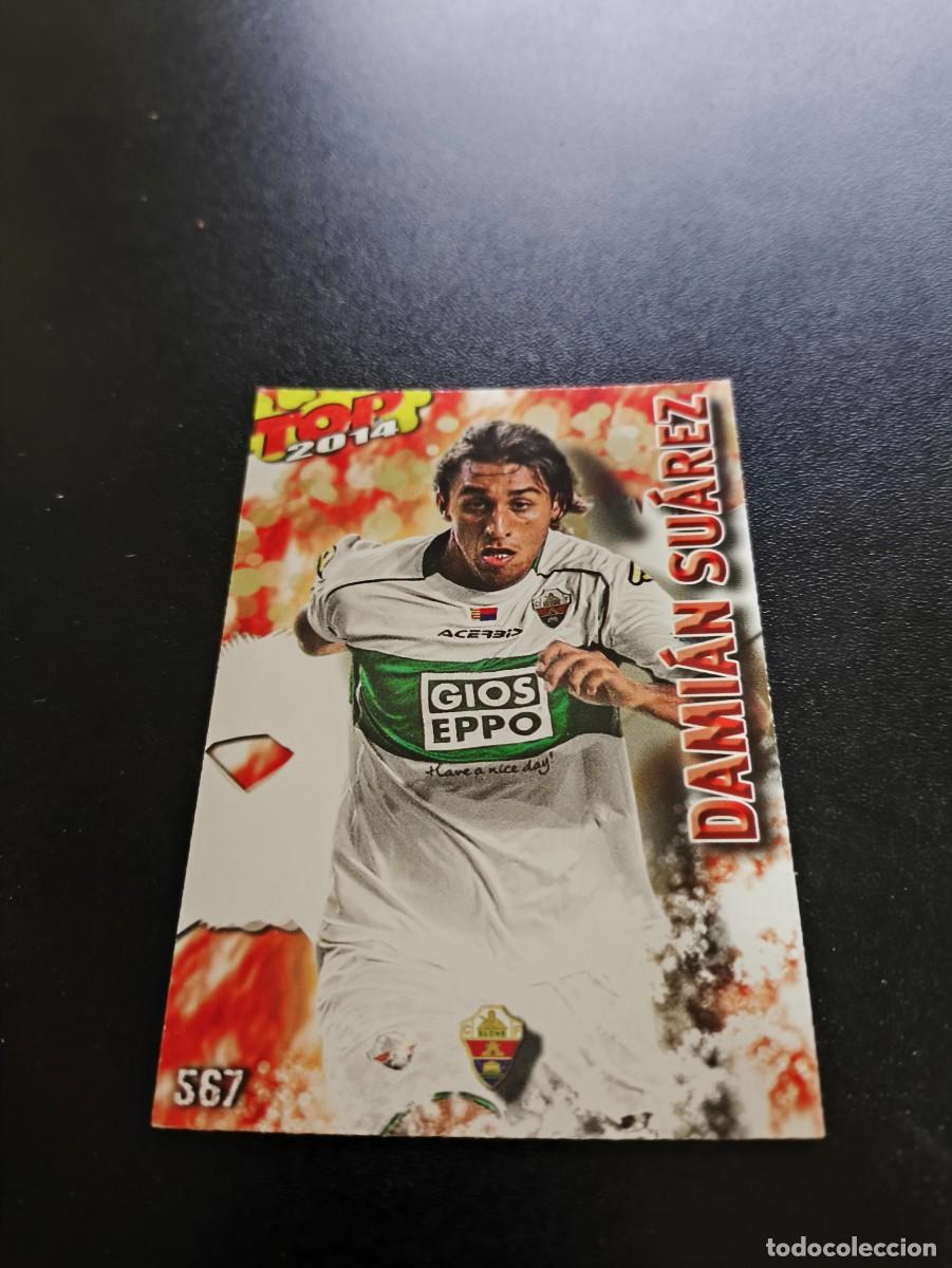 Cromos de F&uacute;tbol: 567 DAMIAN SUAREZ ELCHE ROJO MATE TOP MUNDICROMO LIGA 2013 2014 13 14 NO PANINI ESTE