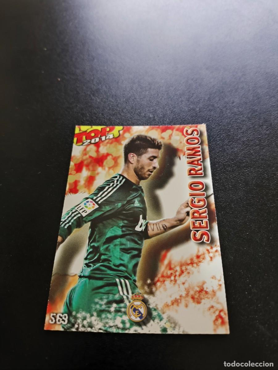 Cromos de F&uacute;tbol: 569 SERGIO RAMOS REAL MADRID ROJO MATE TOP MUNDICROMO LIGA 2013 2014 13 14 NO PANINI ESTE