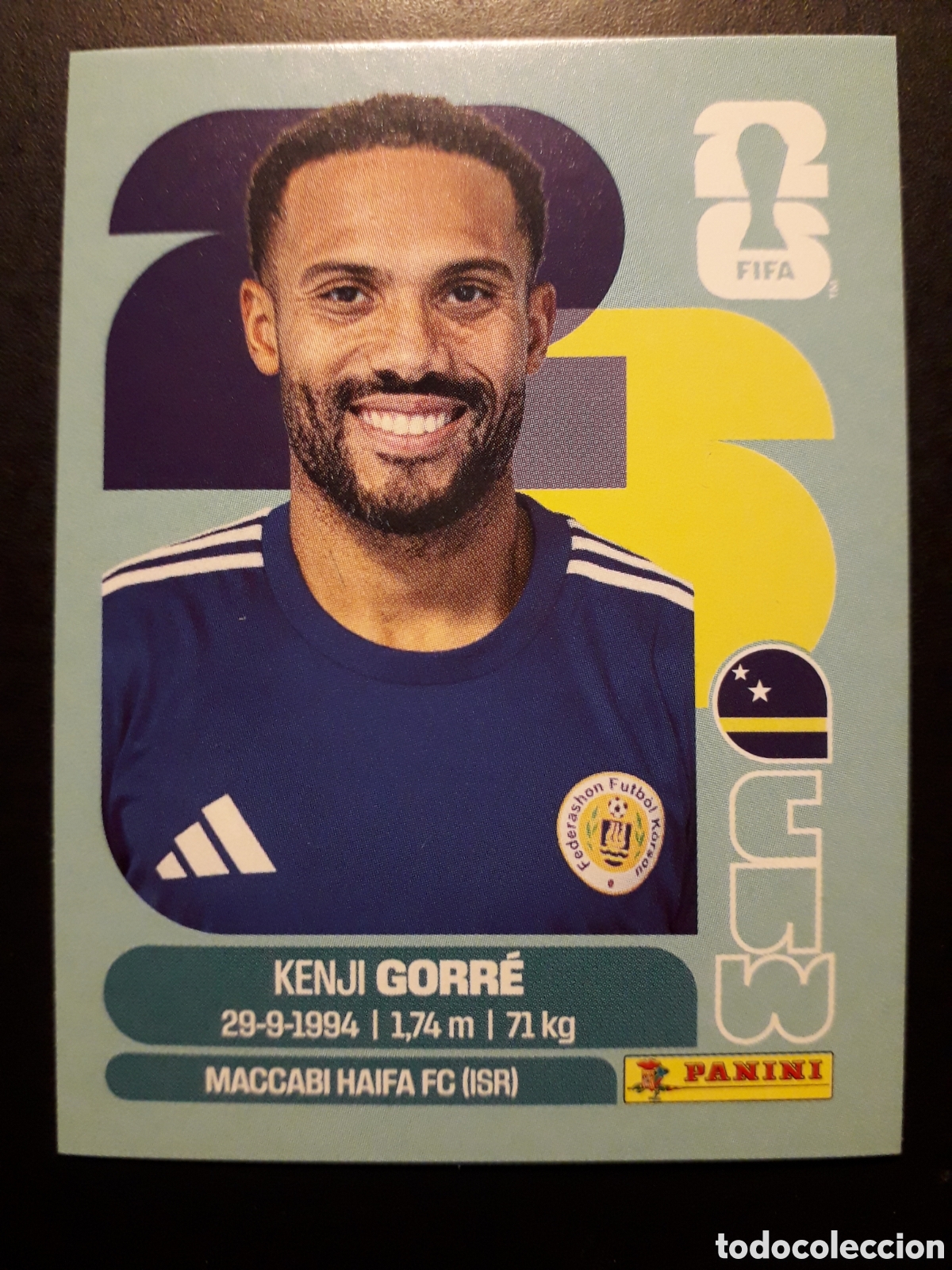 Cromos de F&uacute;tbol: GORR&Eacute; CURA&Ccedil;AO CUW 15 MUNDIAL F&Uacute;TBOL 2026 FIFA WORLD CUP PANINI SIN PEGAR PEDIDO M&Iacute;NIMO 3&euro;