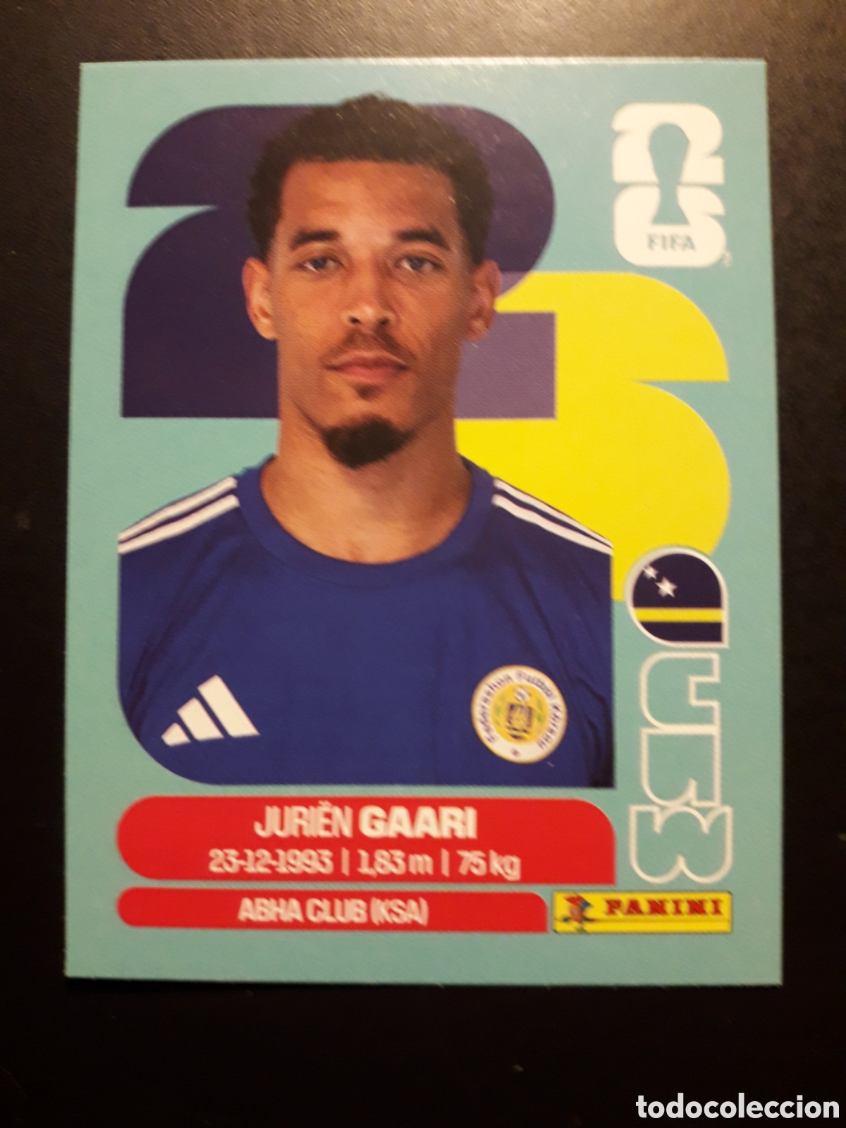 Cromos de F&uacute;tbol: GAARI CURA&Ccedil;AO CUW 5 MUNDIAL F&Uacute;TBOL 2026 FIFA WORLD CUP PANINI SIN PEGAR PEDIDO M&Iacute;NIMO 3&euro;