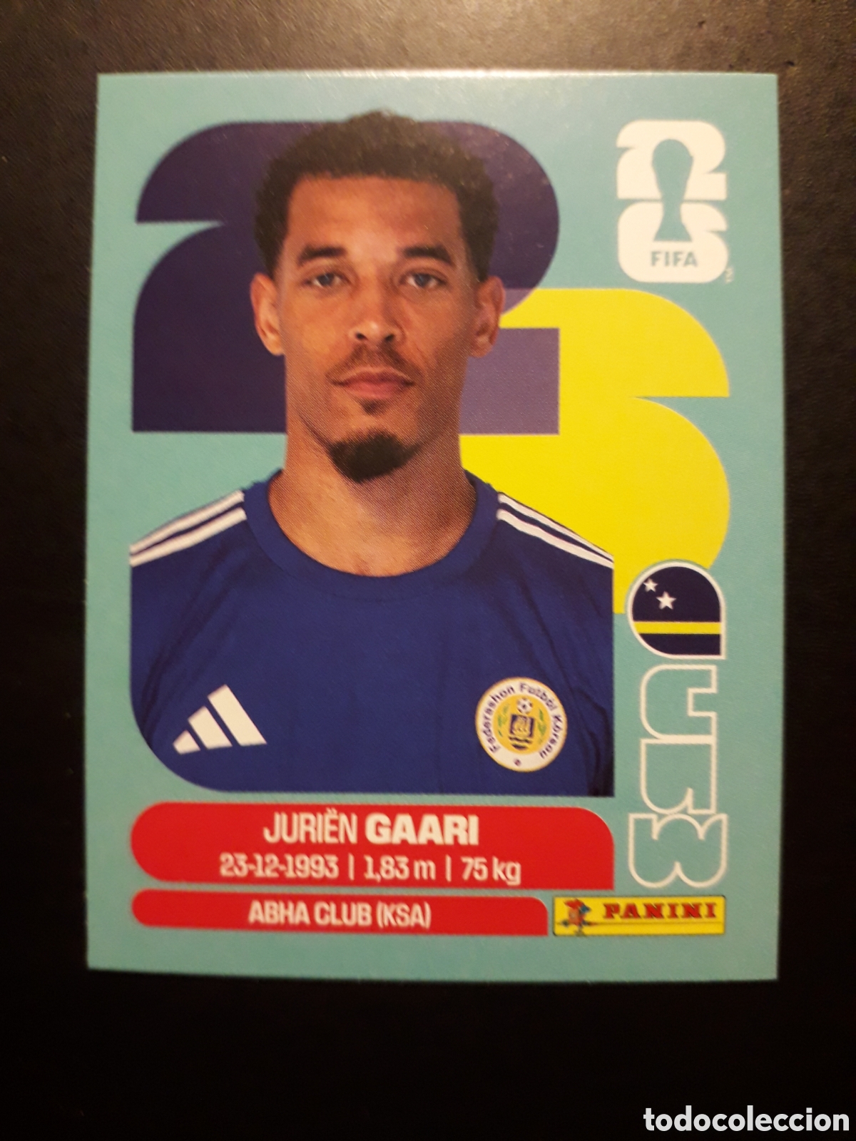 Cromos de F&uacute;tbol: GAARI CURA&Ccedil;AO CUW 5 MUNDIAL F&Uacute;TBOL 2026 FIFA WORLD CUP PANINI SIN PEGAR PEDIDO M&Iacute;NIMO 3&euro;.
