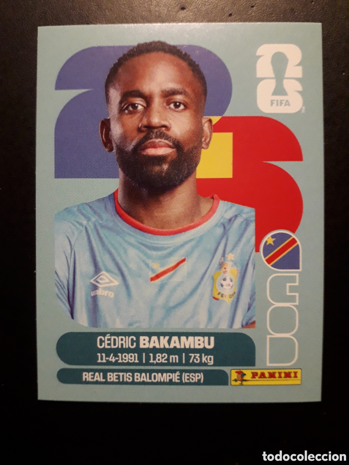 Cromos de Futebol: BAKAMBU CONGO COD 19 MUNDIAL F&Uacute;TBOL 2026 FIFA WORLD CUP PANINI SIN PEGAR PEDIDO M&Iacute;NIMO 3&euro;