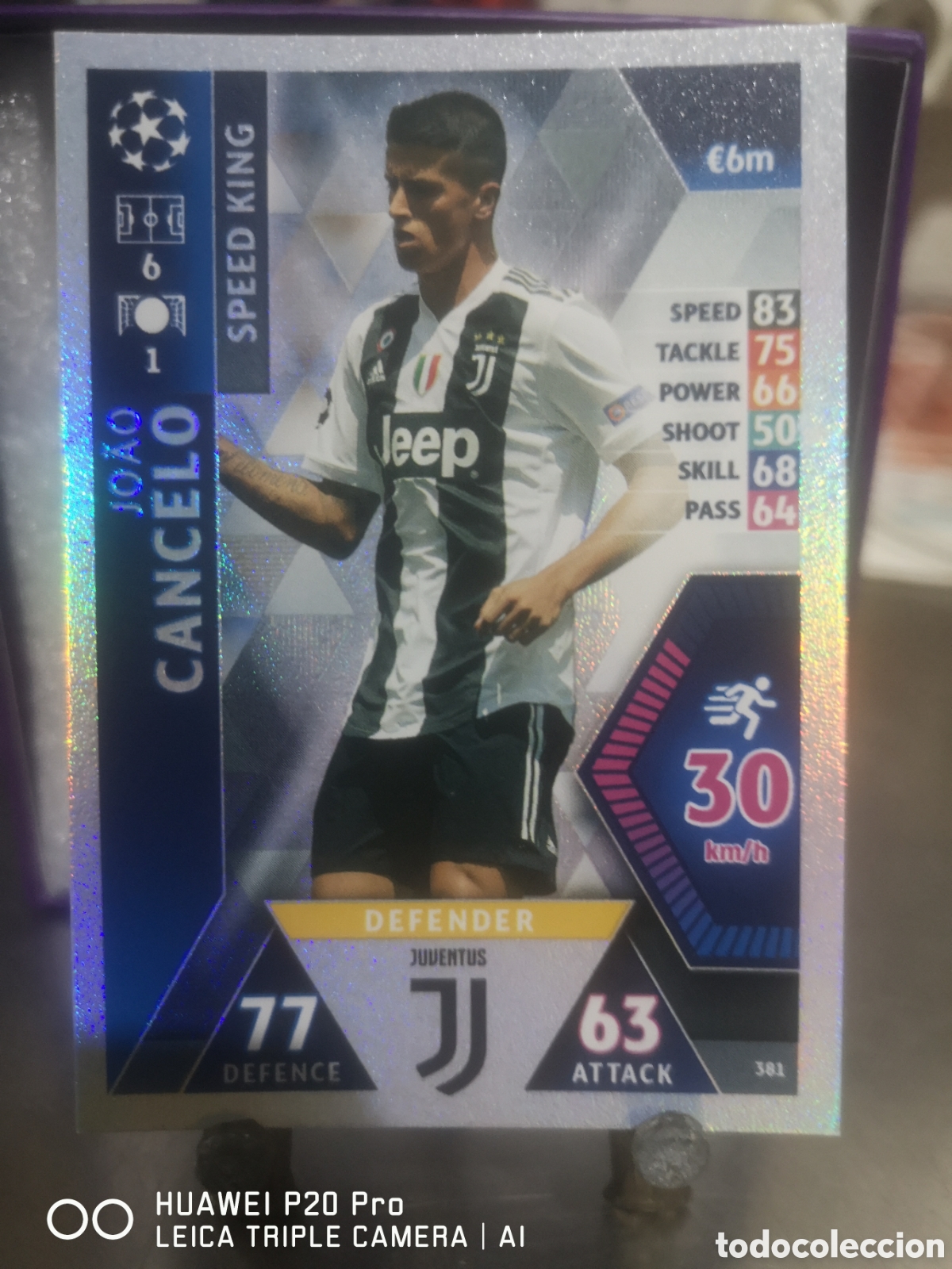 Cromos de Futebol: MATCH ATTAX UEFA CHAMPIONS LEAGUE 2018 2019 SPEED KING 381 CANCELO JUVENTUS