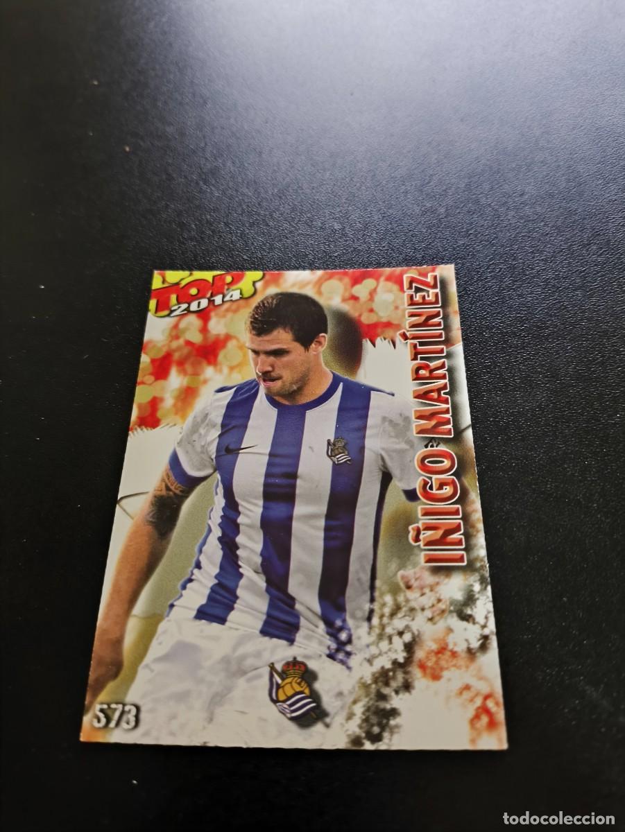 Cromos de F&uacute;tbol: 573 I&Ntilde;IGO MARTINEZ REAL SOCIEDAD ROJO MATE TOP MUNDICROMO LIGA 2013 2014 13 14 NO PANINI ESTE