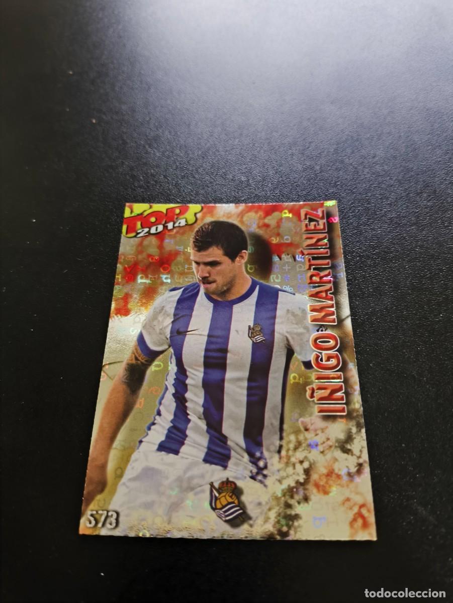 Cromos de F&uacute;tbol: 573 I&Ntilde;IGO MARTINEZ REAL SOCIEDAD ROJO LETRAS TOP MUNDICROMO LIGA 2013 2014 13 14 NO PANINI ESTE