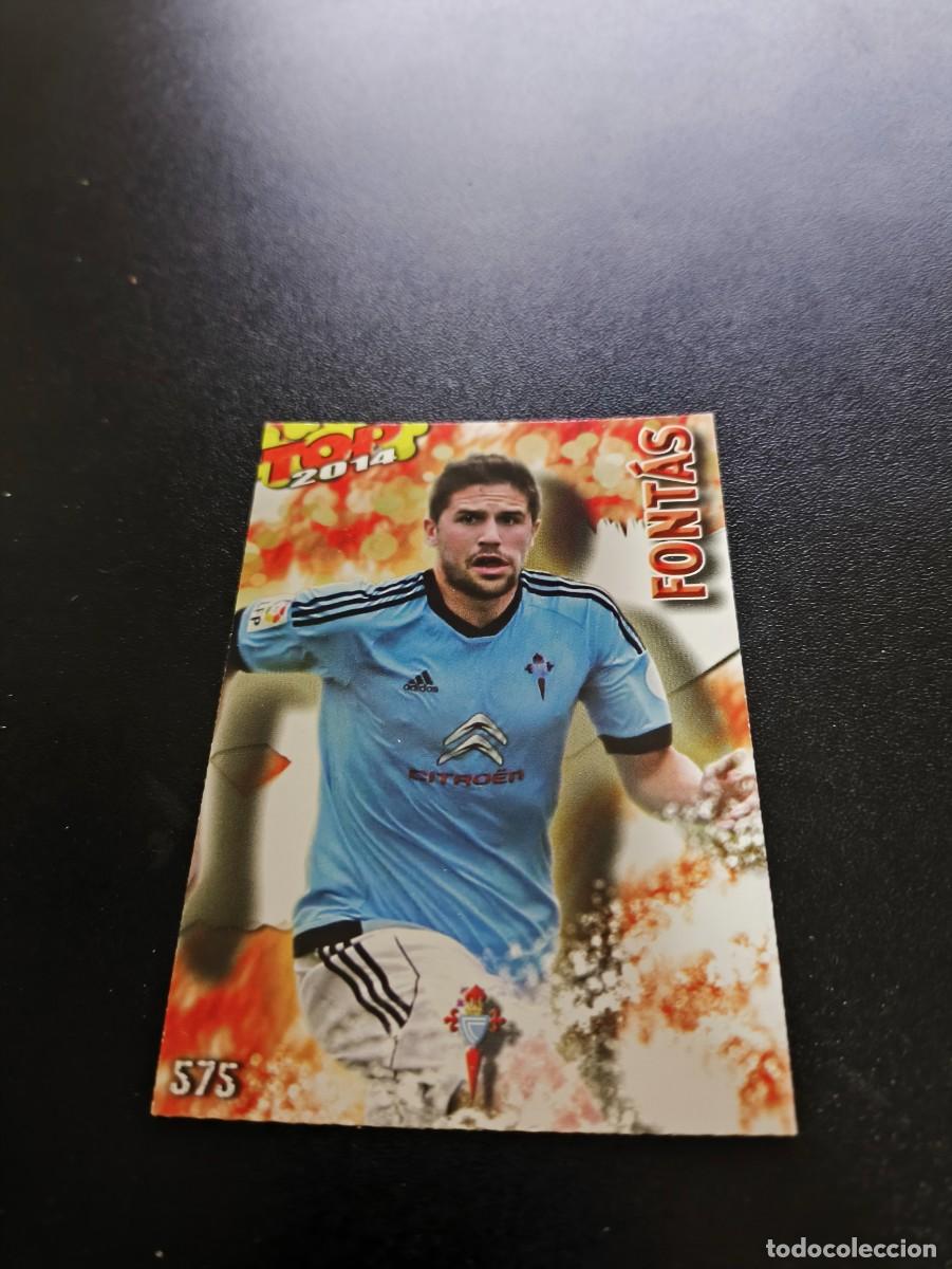 Cromos de F&uacute;tbol: 575 FONTAS CELTA BRILLO ROJO TOP MUNDICROMO LIGA 2013 2014 13 14 NO PANINI ESTE