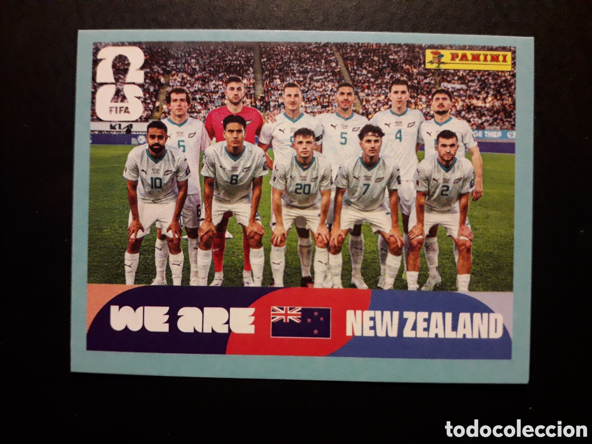 Cromos de F&uacute;tbol: EQUIPO NUEVA ZELANDA NZL 13 MUNDIAL F&Uacute;TBOL 2026 FIFA WORLD CUP PANINI SIN PEGAR PEDIDO M&Iacute;NIMO 3&euro;