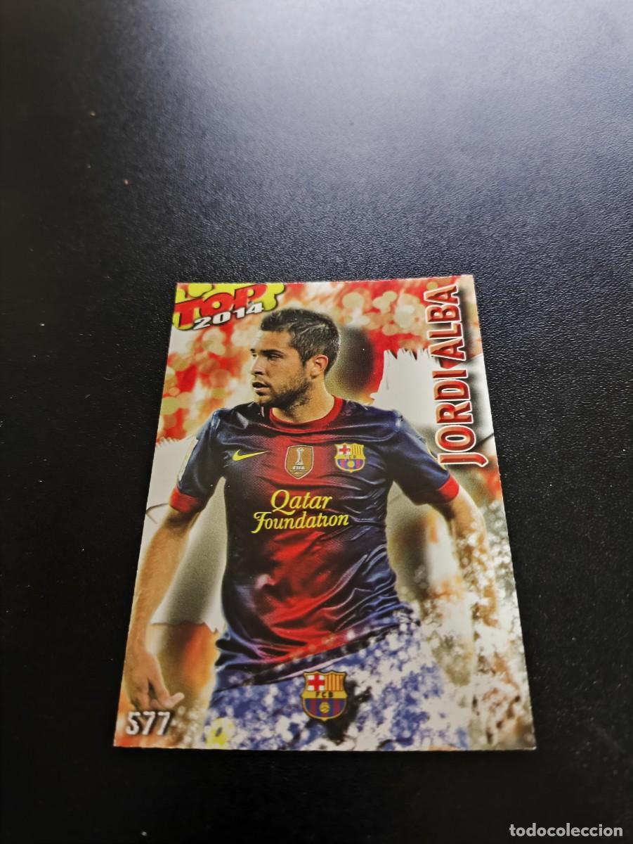 Cromos de F&uacute;tbol: 577 JORDI ALBA BARCELONA ROJO MATE TOP MUNDICROMO LIGA 2013 2014 13 14 NO PANINI ESTE