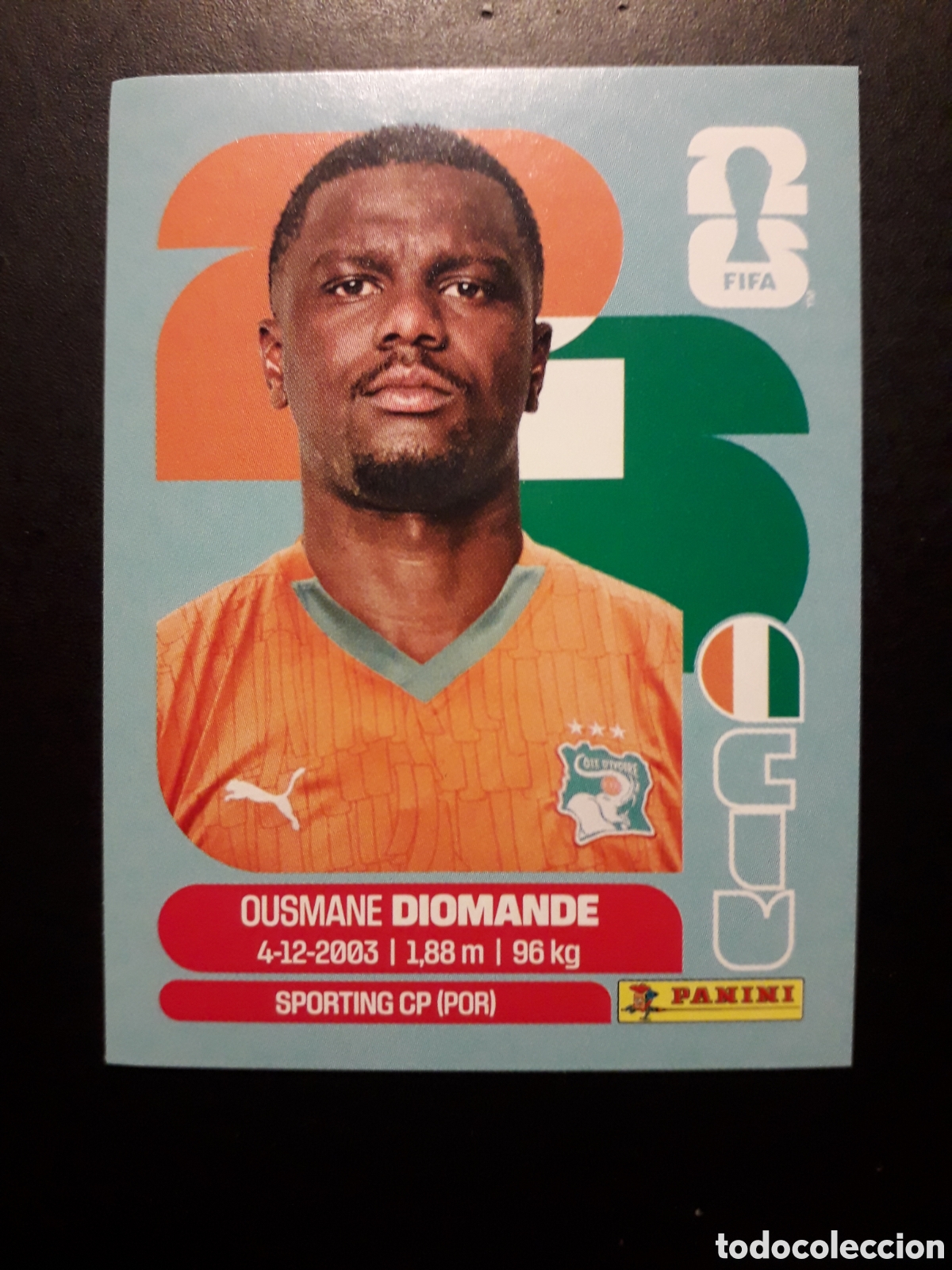 Cromos de F&uacute;tbol: OUSMANE DIOMANDE COSTA DE MARFIL CIV 9 MUNDIAL F&Uacute;TBOL 2026 FIFA WORLD CUP PANINI PEDIDO M&Iacute;NIMO 3&euro;