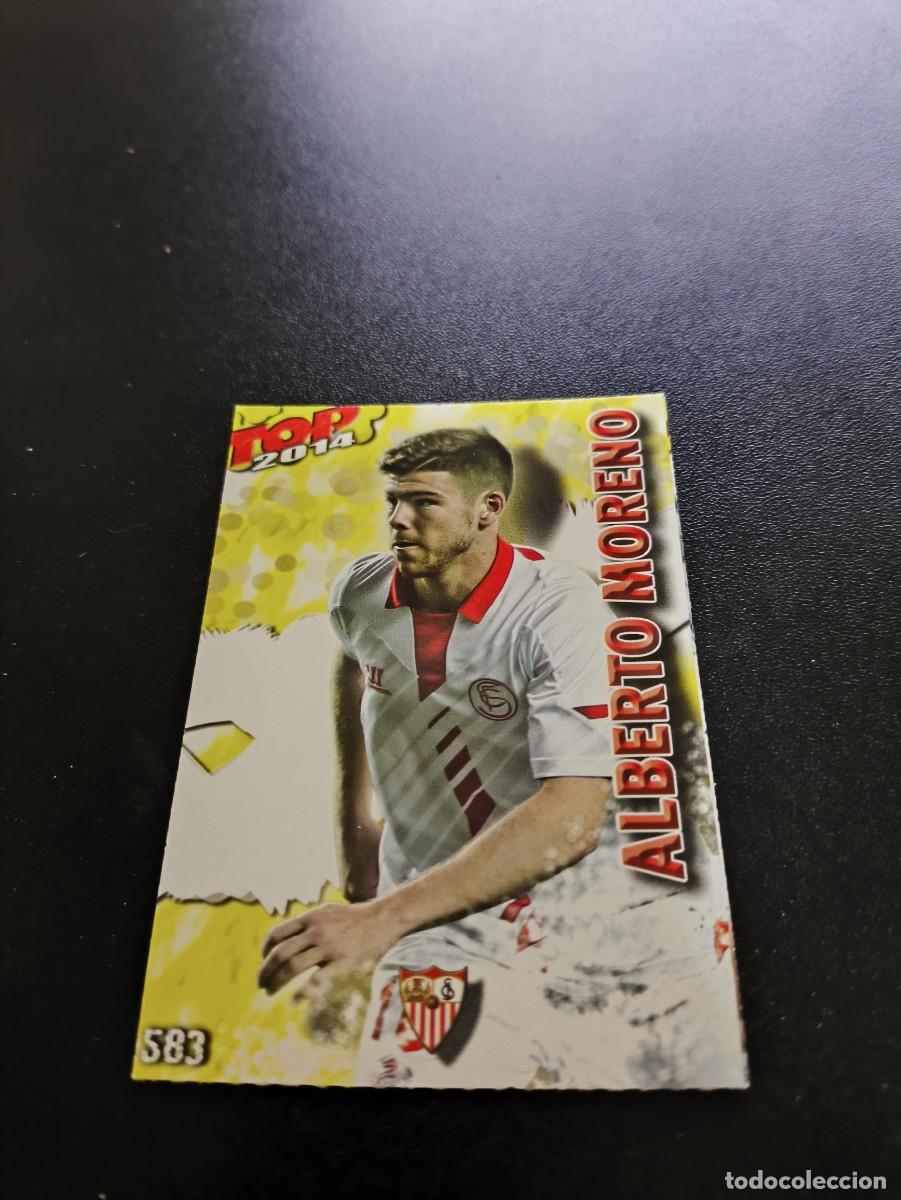 Cromos de F&uacute;tbol: 583 ALBERTO MORENO SEVILLA AMARILLO MATE TOP MUNDICROMO LIGA 2013 2014 13 14 NO PANINI ESTE