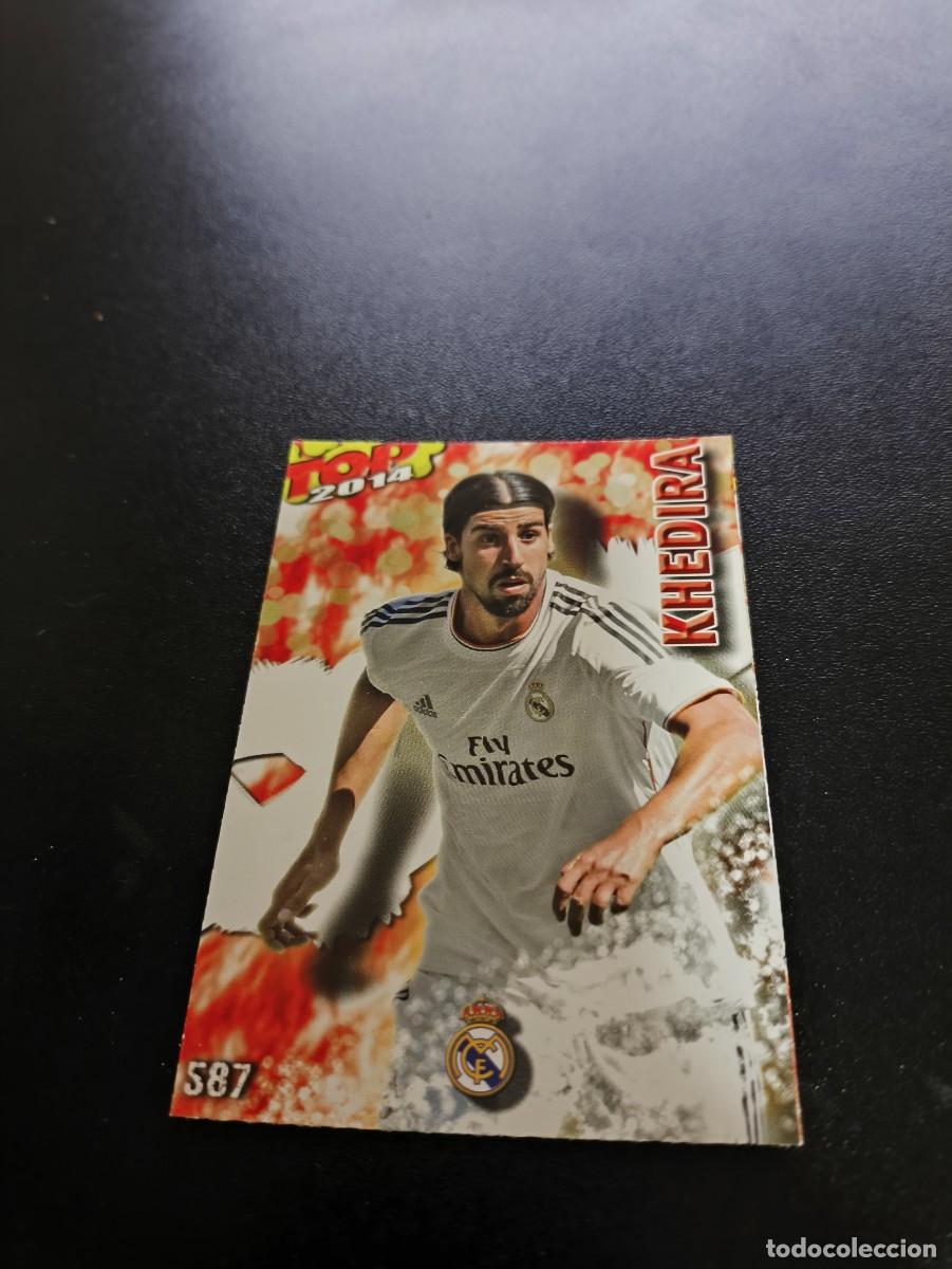 Cromos de F&uacute;tbol: 587 KHEDIRA REAL MADRID ROJO MATE TOP MUNDICROMO LIGA 2013 2014 13 14 NO PANINI ESTE