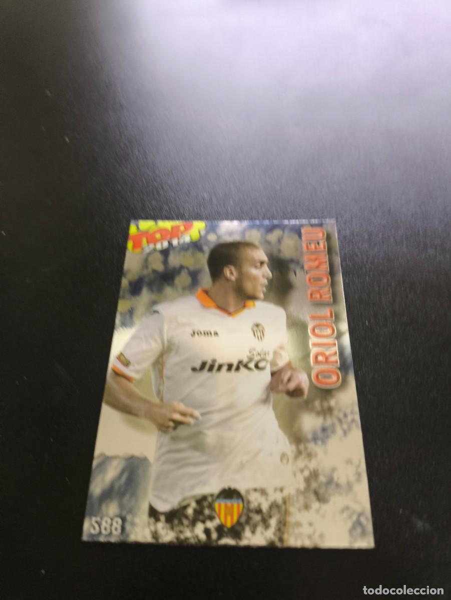 Cromos de F&uacute;tbol: 588 ORIOL ROMEU VALENCIA BRILLO AZUL TOP MUNDICROMO LIGA 2013 2014 13 14 NO PANINI ESTE