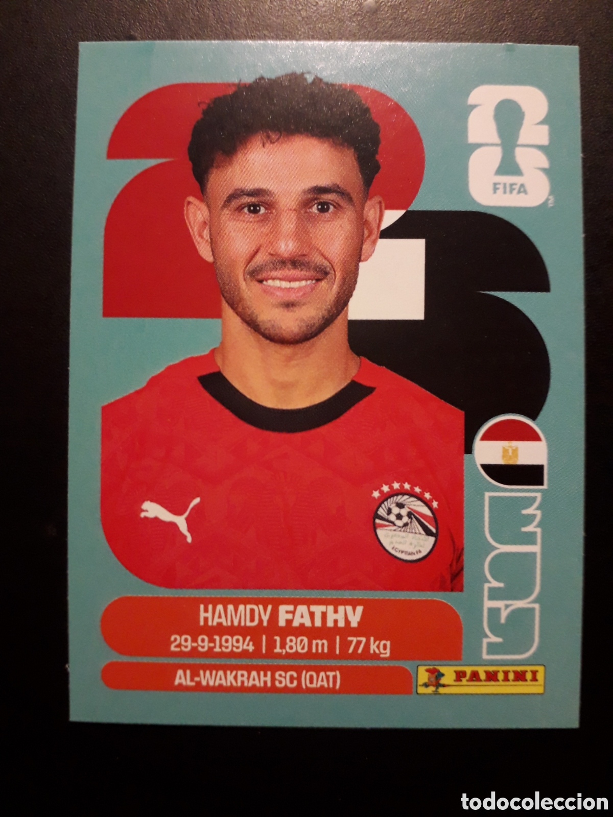 Cromos de F&uacute;tbol: FATHY EGIPTO EGY 12 MUNDIAL F&Uacute;TBOL 2026 FIFA WORLD CUP PANINI SIN PEGAR PEDIDO M&Iacute;NIMO 3&euro;