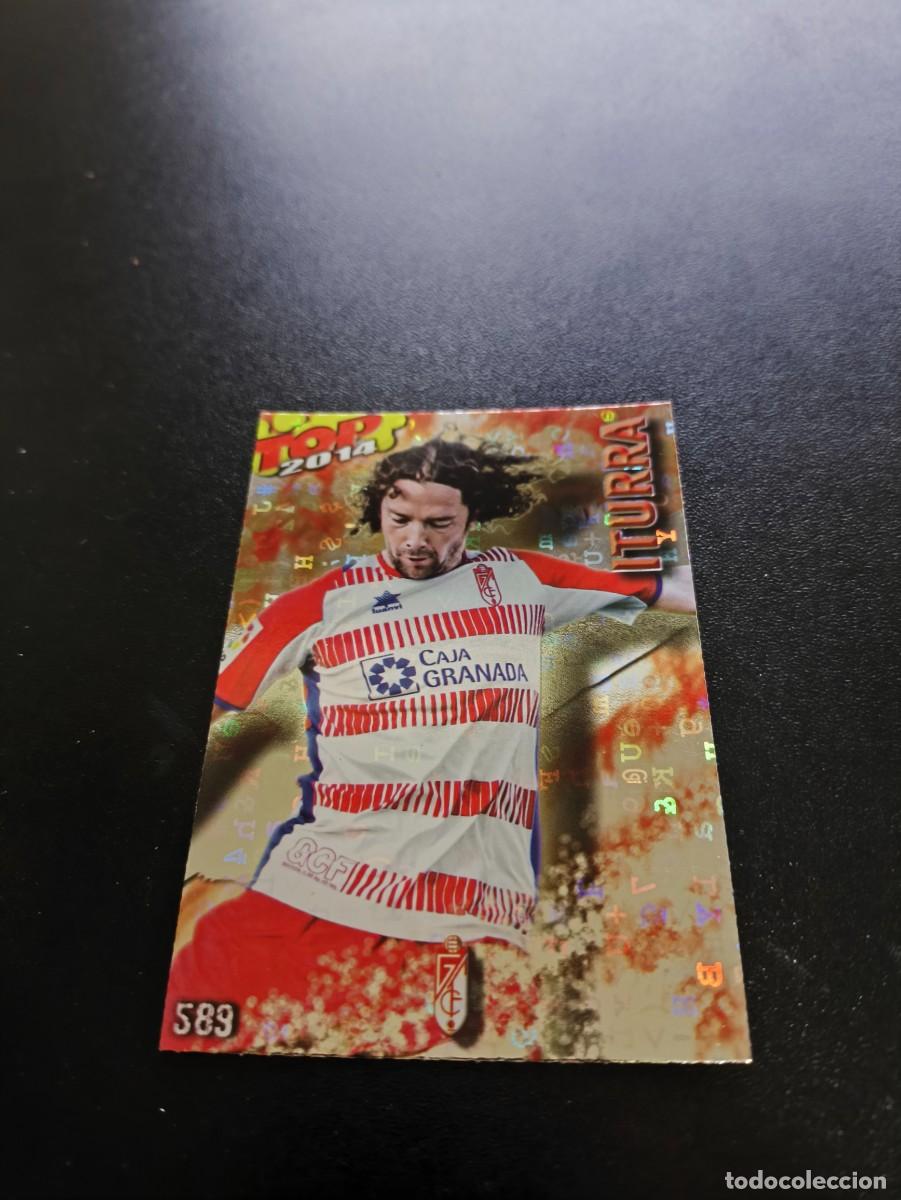 Cromos de F&uacute;tbol: 589 ITURRA GRANADA BRILLO LETRAS ROJO TOP MUNDICROMO LIGA 2013 2014 13 14 NO PANINI ESTE