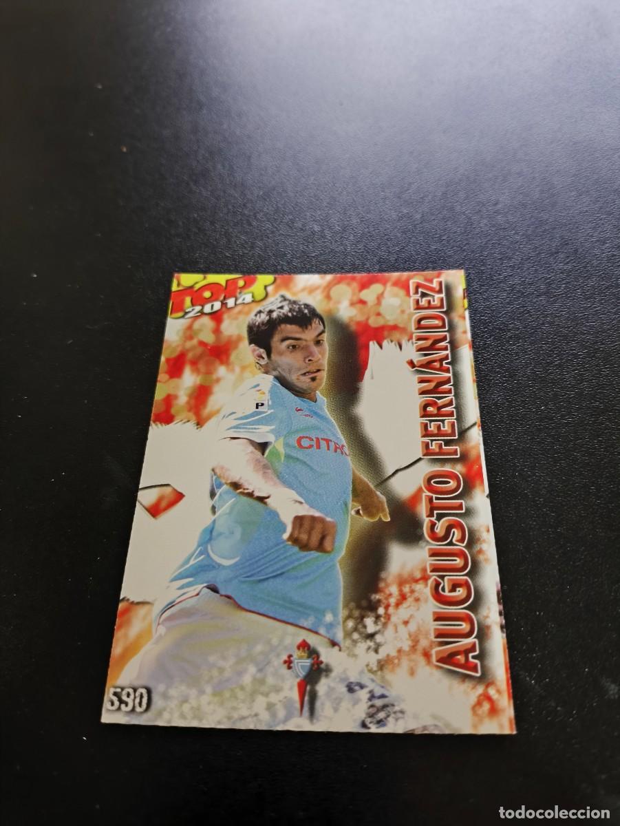Cromos de F&uacute;tbol: 590 AUGUSTO FERNANDEZ CELTA ROJO MATE TOP MUNDICROMO LIGA 2013 2014 13 14 NO PANINI ESTE