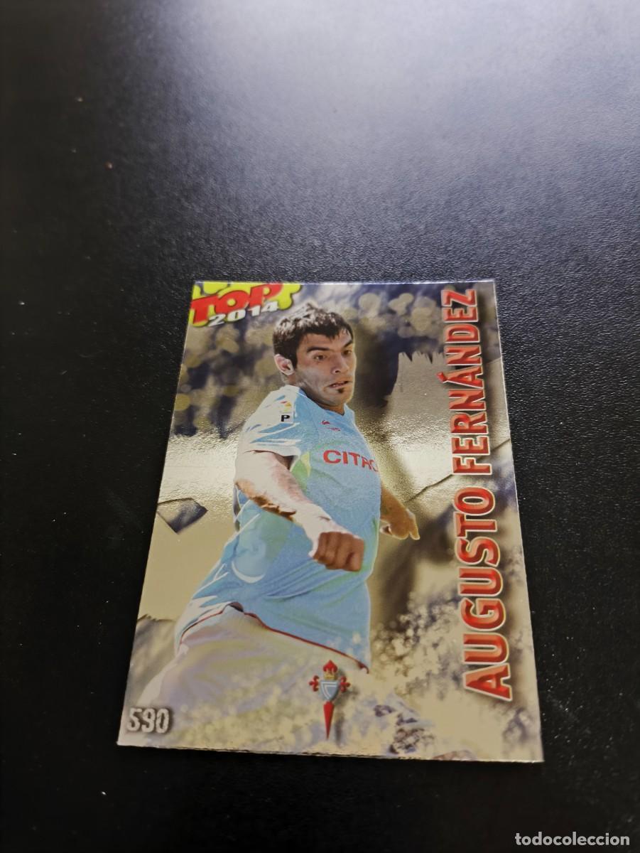 Cromos de F&uacute;tbol: 590 AUGUSTO FERNANDEZ CELTA BRILLO AZUL TOP MUNDICROMO LIGA 2013 2014 13 14 NO PANINI ESTE