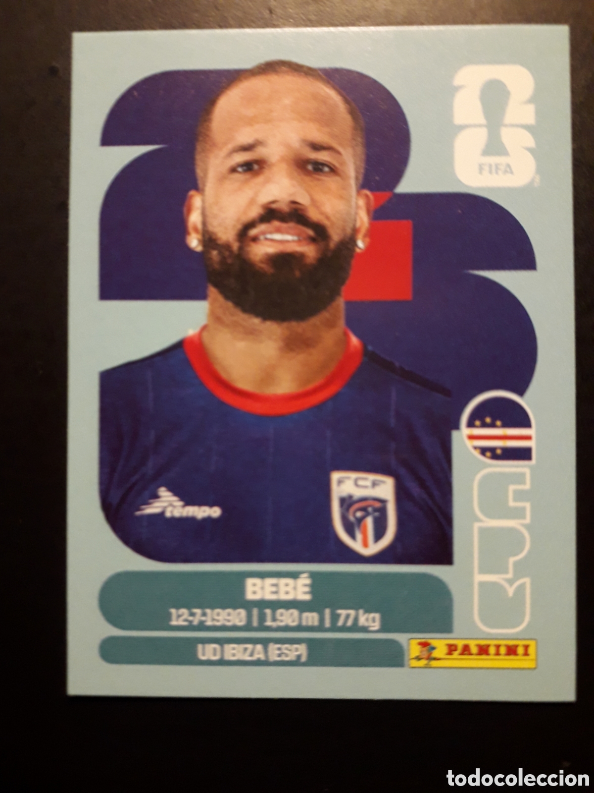 Cromos de F&uacute;tbol: BEB&Eacute; CABO VERDE CPV 20 MUNDIAL F&Uacute;TBOL 2026 FIFA WORLD CUP PANINI SIN PEGAR PEDIDO M&Iacute;NIMO 3&euro;
