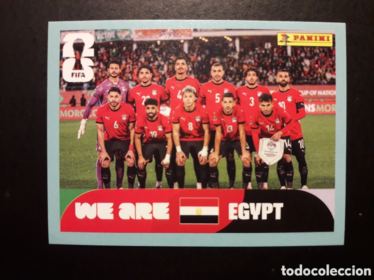 Cromos de F&uacute;tbol: EQUIPO EGIPTO EGY 13 MUNDIAL F&Uacute;TBOL 2026 FIFA WORLD CUP PANINI SIN PEGAR PEDIDO M&Iacute;NIMO 3&euro;