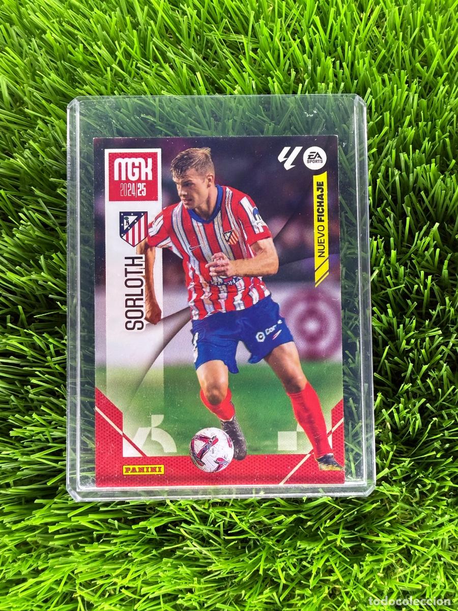 Cromos de F&uacute;tbol: N&ordm; 457 Sorloth Nuevo Fichaje Atl&eacute;tico de Madrid Megacracks 24 25