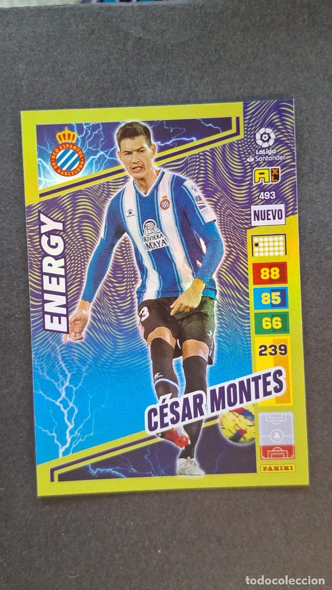 Cromos de F&uacute;tbol: L1 CESAR MONTES R. C. D. ESPA&Ntilde;OL 493 NUEVO ENERGY ADRENALYN XL LIGA 2022/2023 22 23 PANINI