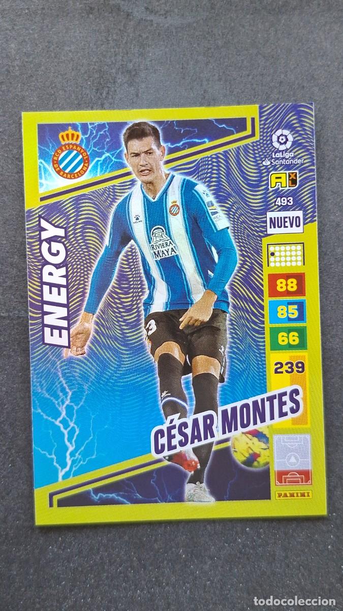 Cromos de F&uacute;tbol: L1 CESAR MONTES R. C. D. ESPA&Ntilde;OL 493 NUEVO ENERGY ADRENALYN XL LIGA 2022/2023 22 23 PANINI