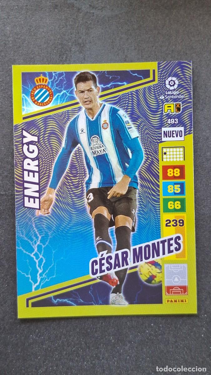 Cromos de F&uacute;tbol: L1 CESAR MONTES R. C. D. ESPA&Ntilde;OL 493 NUEVO ENERGY ADRENALYN XL LIGA 2022/2023 22 23 PANINI