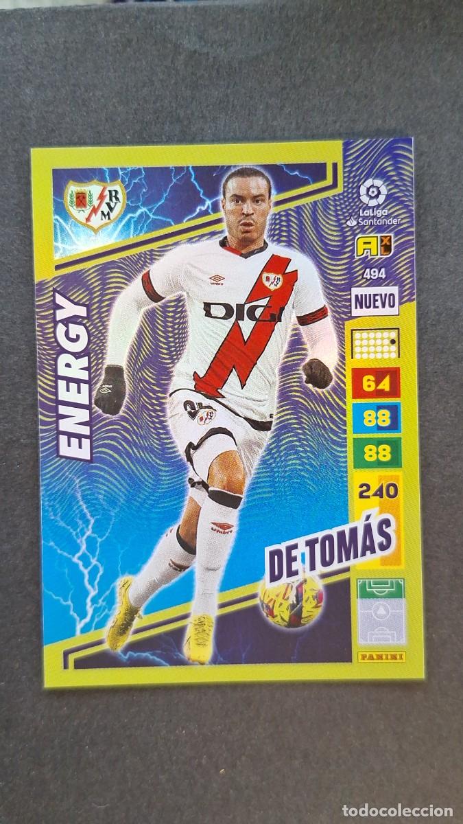 Cromos de F&uacute;tbol: L1 DE TOMAS RAYO VALLECANO 494 NUEVO ENERGY ADRENALYN XL LIGA 2022/2023 22 23 PANINI