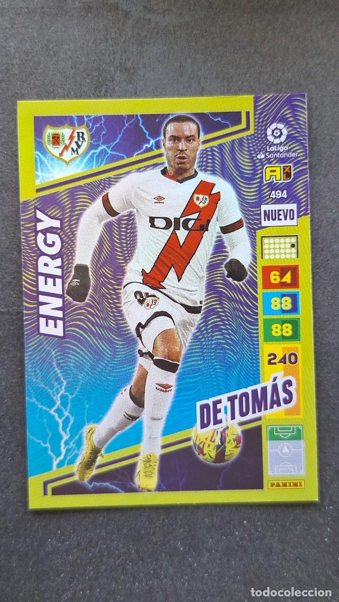 Cromos de F&uacute;tbol: L1 DE TOMAS RAYO VALLECANO 494 NUEVO ENERGY ADRENALYN XL LIGA 2022/2023 22 23 PANINI