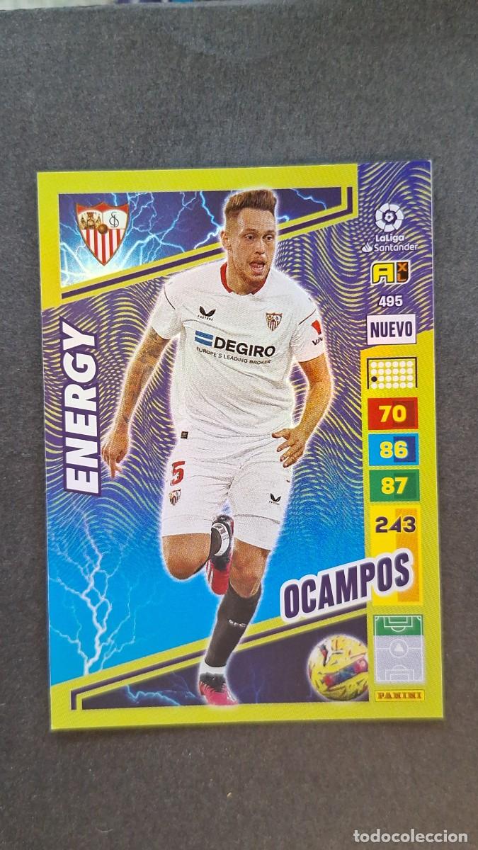 Cromos de F&uacute;tbol: L1 OCAMPOS SEVILLA F. C. 495 NUEVO ENERGY ADRENALYN XL LIGA 2022/2023 22 23 PANINI