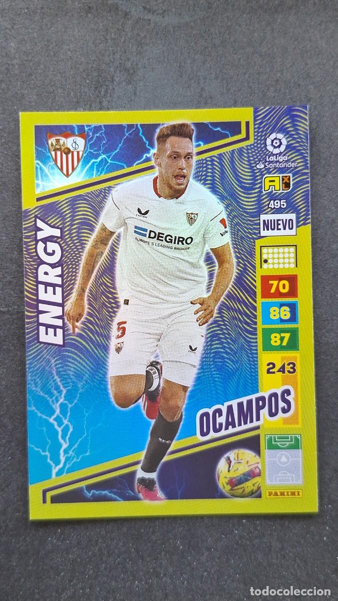 Cromos de F&uacute;tbol: L1 OCAMPOS SEVILLA F. C. 495 NUEVO ENERGY ADRENALYN XL LIGA 2022/2023 22 23 PANINI